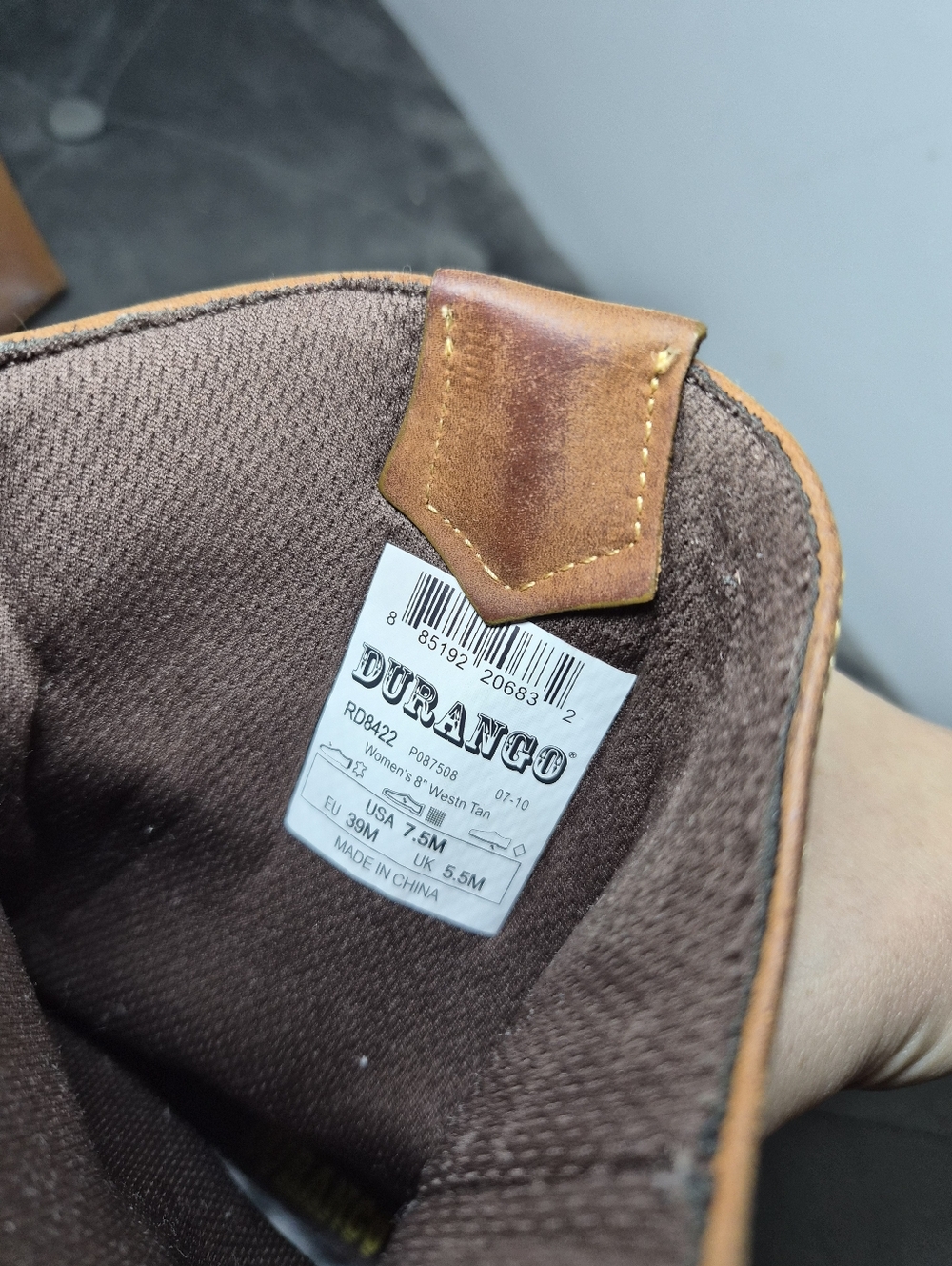 Cowgirl Boots Crush By Durango Brown Western Ankle Booties - Picture 2 of 12